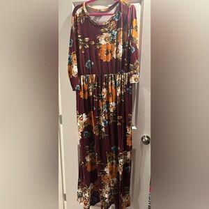 Hazel blues maxi dress